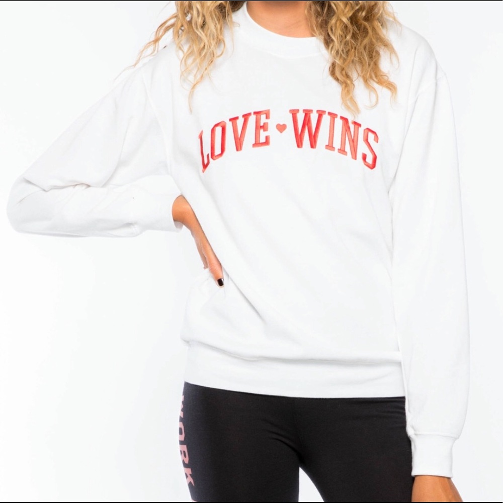 Suburban Riots Women’s XS LOVE WINS sweatshirt